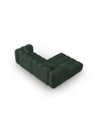 Canapé d'angle gauche modulaire Elise 3 places vert de mer - 238x190x70 cm