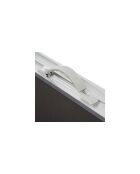 Opvouwbare campingtafel met 4 blauwgrijze aluminium krukken - 120x60x70 cm