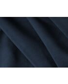 Canapé d'angle symétrique en velours Louis 5 places bleu roi - 256x256x74 cm
