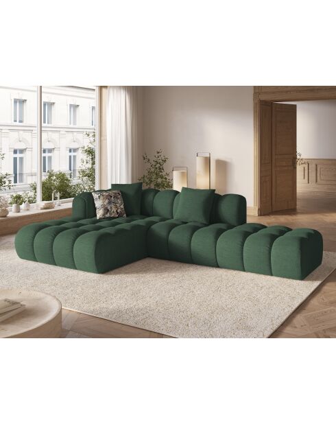 Elise 4-zits modulaire linkerhoekbank zeegroen - 300x190x70 cm
