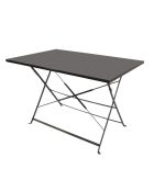 Table pliable en métal Mistral gris anthracite - 110x70x70cm