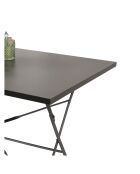 Table pliable en métal Mistral gris anthracite - 110x70x70cm