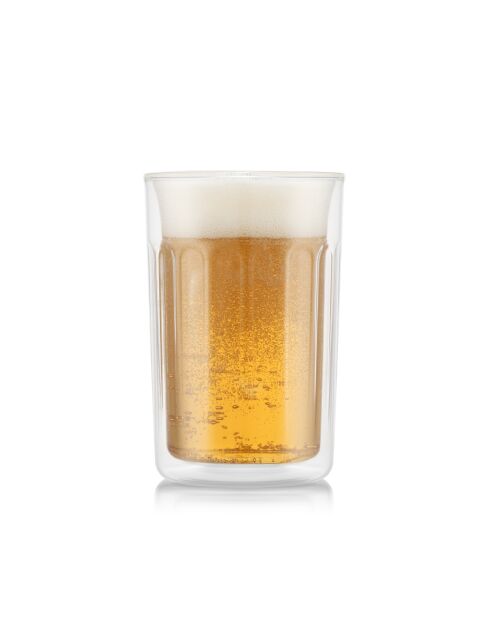 Set de 2 verres à bière transparent - 2x0.35 L
