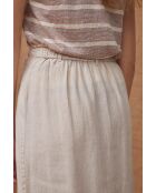 Jupe 100% lin Laura mineral