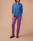 Laurette hemd van 100% linnen in faience