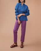 Laurette hemd van 100% linnen in faience