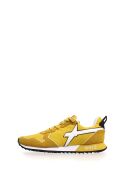 Gele Jet Velvet lederen sneakers