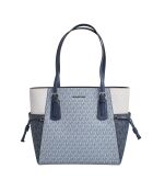 Bolso Voyager blanco azul - 15,9x27,9x29,2 cm