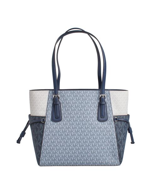 Bolso Voyager blanco azul - 15,9x27,9x29,2 cm