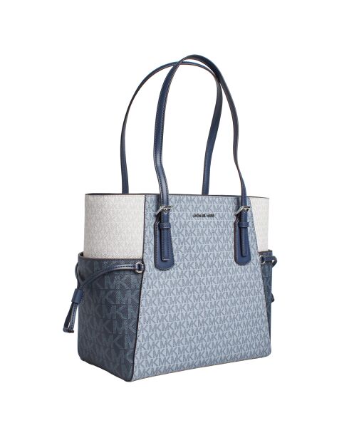 Bolso Voyager blanco azul - 15,9x27,9x29,2 cm