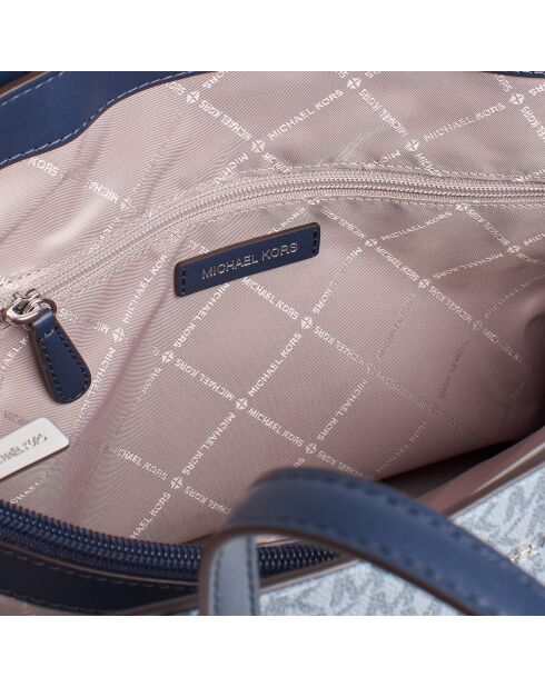 Bolso Voyager blanco azul - 15,9x27,9x29,2 cm