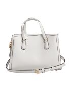 Bolso de mano Chantal de piel blanca - 26x20,3x11,4 cm