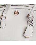 Bolso de mano Chantal de piel blanca - 26x20,3x11,4 cm