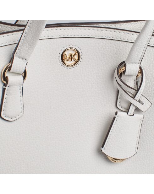 Bolso de mano Chantal de piel blanca - 26x20,3x11,4 cm