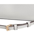 Bolso de mano Chantal de piel blanca - 26x20,3x11,4 cm