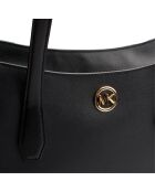 Bolso Leida 35S4G9GT3L de piel negra - 33x30x12 cm