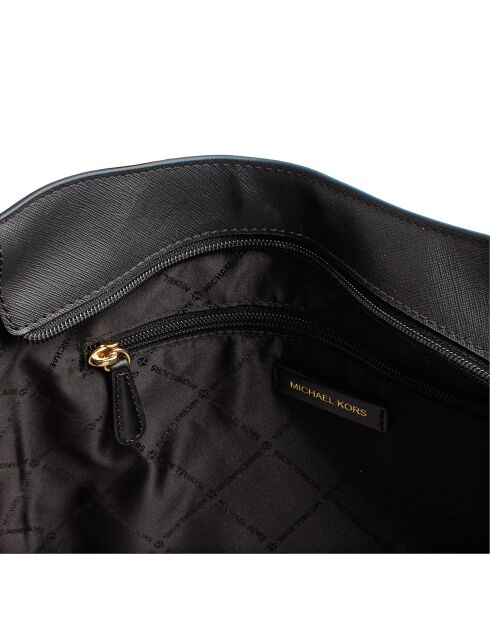 Bolso Leida 35S4G9GT3L de piel negra - 33x30x12 cm