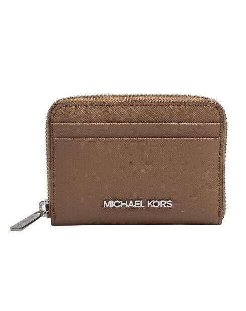 Portefeuille en cuir  Jet Set Travel brun - 11,4x8,3 cm