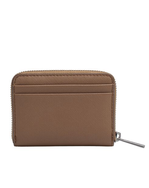 Portefeuille en cuir  Jet Set Travel brun - 11,4x8,3 cm