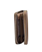 Portefeuille en cuir  Jet Set Travel brun - 11,4x8,3 cm