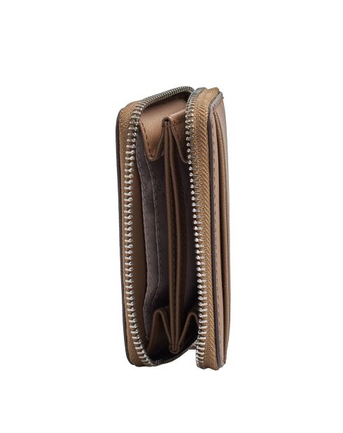 Portefeuille en cuir  Jet Set Travel brun - 11,4x8,3 cm