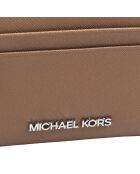 Portefeuille en cuir  Jet Set Travel brun - 11,4x8,3 cm