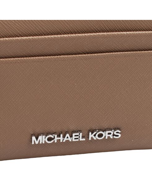 Portefeuille en cuir  Jet Set Travel brun - 11,4x8,3 cm