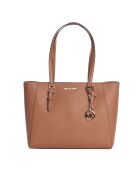 Bolso de mano Charlotte 3 en 1 de piel marrón - 28 x 34 x 9 cm