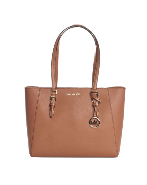 Bolso de mano Charlotte 3 en 1 de piel marrón - 28 x 34 x 9 cm