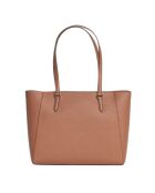 Bolso de mano Charlotte 3 en 1 de piel marrón - 28 x 34 x 9 cm