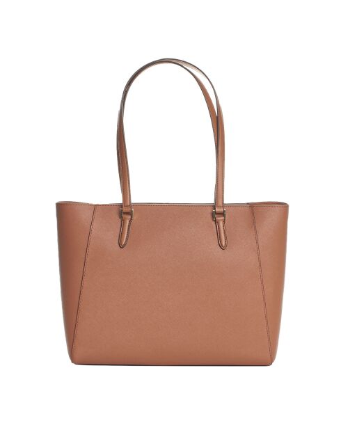 Bolso de mano Charlotte 3 en 1 de piel marrón - 28 x 34 x 9 cm