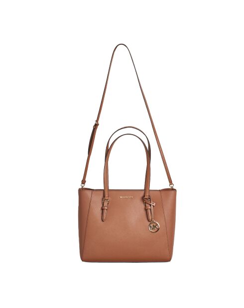 Bolso de mano Charlotte 3 en 1 de piel marrón - 28 x 34 x 9 cm