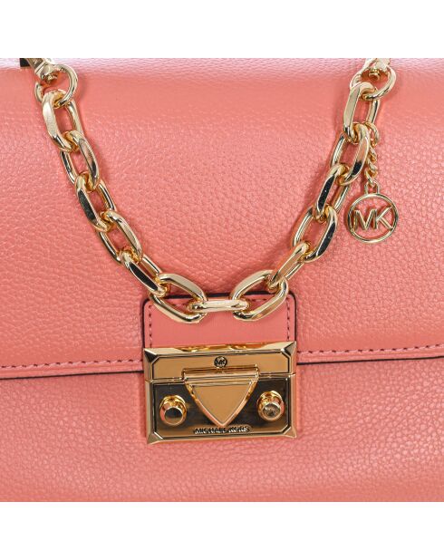 Sac bandoulière  en cuir 35S2GNRS5L saumon - 23x18x7 cm