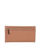 Portefeuille long en cuir Jet Set Travel brun - 19,7x9,5 cm