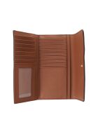 Portefeuille long en cuir Jet Set Travel brun - 19,7x9,5 cm