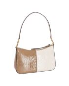 Bandolera imitación piel de serpiente 38S3G7LC8E camel - 28x17x7 cm