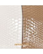 Bandolera imitación piel de serpiente 38S3G7LC8E camel - 28x17x7 cm