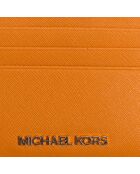 Porte-cartes en cuir 35H6GTVD7L orange - 10x8 cm
