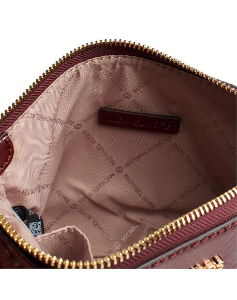Ensemble pochette et porte-cartes 35F4GGZD6M bordeaux - 24 x14,3x6,2 cm  