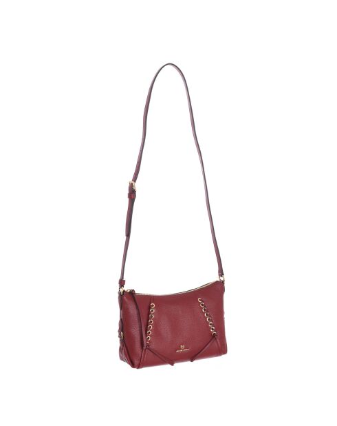 Sac bandoulière en cuir 30T2G0SM2L grenat - 29x19x10 cm
