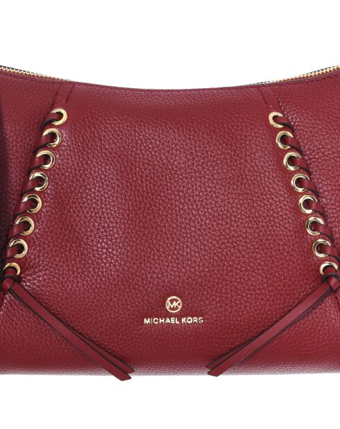 Sac bandoulière en cuir 30T2G0SM2L grenat - 29x19x10 cm