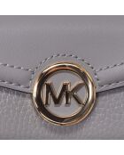 Portefeuille en cuir 35T0GFTP5B gris - 9,5x7x4 cm