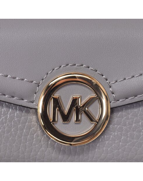 Portefeuille en cuir 35T0GFTP5B gris - 9,5x7x4 cm