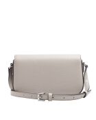 Bolso de hombro Jet Set Travel de piel gris perla - 21x12,7x5,7 cm