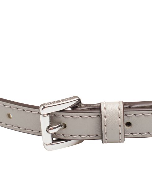 Bolso de hombro Jet Set Travel de piel gris perla - 21x12,7x5,7 cm