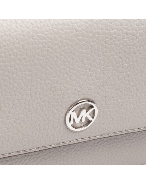 Bolso de hombro Jet Set Travel de piel gris perla - 21x12,7x5,7 cm