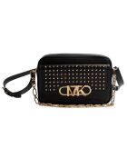 Parker zwarte leren schoudertas - 21x14,6x6,4 cm