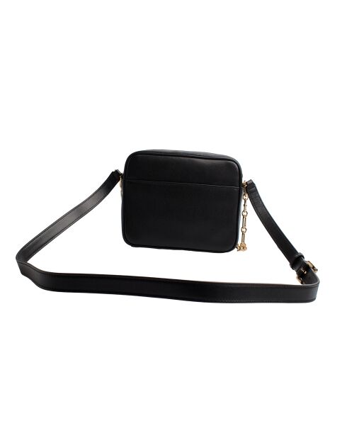 Parker zwarte leren schoudertas - 21x14,6x6,4 cm