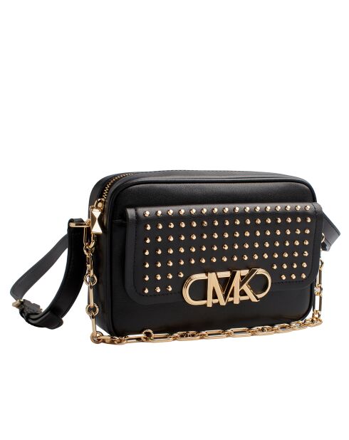 Parker zwarte leren schoudertas - 21x14,6x6,4 cm