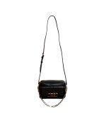 Parker zwarte leren schoudertas - 21x14,6x6,4 cm